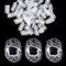 WUSJCOF 300 Pièces Protecteurs d'oreille Jetables Clair Plastique Étanche Protection Cache-Oreilles Élastique pour Teinture Capillaire Douche Baignade Salon