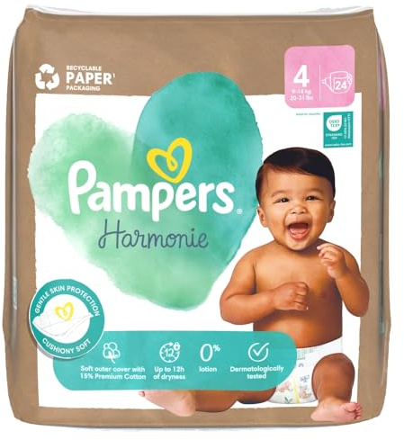 Pampers Harmonie Windeln Größe 4 (9kg-14kg) 24 Windeln
