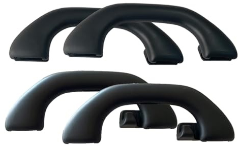 QASULER 1/4 STK. Schwarzer Haltegriff for die obere Decke vorne hinten, for VW, POLO 5 6R GTI, Passat B7, R-Line, for Skoda, for Octavia, 3 A7 Haltegriff innen am Dach(1Set-4PCS)