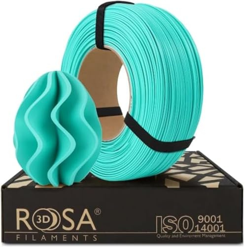 ROSA3D PLA Pastell Filament 1.75 mm für 3D Drucker, Minze Refill 1 kg, Mint PLa Matt