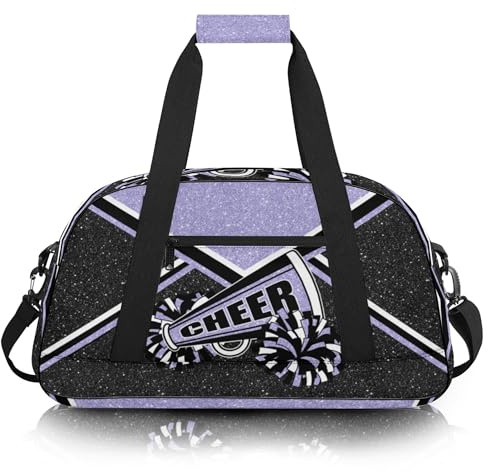 Turnbeutel für Cheerleader, Cheer Duffle Bag für Frauen, Handgepäcktasche, Weekender-Tasche, Reisetasche, Cheerleading-Duffel Bag, Flieder