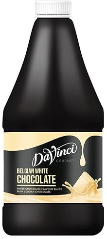 DaVinci Gourmet White Belgian Chocolate Sauce - 2.5KG Bottle (Pack of 1)