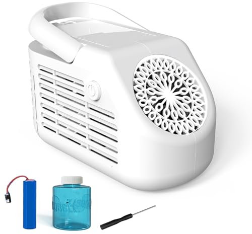 PANACARE Macchina per Bolle Portatile Potenziata, Macchina per Bolle Automatica, oltre 20000 Bubble al Minuto, 42 Fori per Bubble/Batterie/Soluzione, Adatta per Bambini/Adulti/Matrimoni/Feste