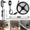 Sensky LED Strip 2,5M Dimmbar Küchenlicht Mit PIR Bewegungsmelder Innen 12V Kaltweiß Streifen 6000K Schrankbeleuchtung Bettbeleuchtung Für Flur,Schrank,Kleiderschrank,Treppe