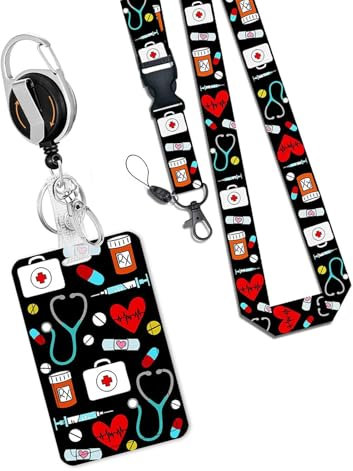 Retractable Name Card Badge Holder Mit Lanyard Carabiner Abzeichen Rollen Renner Abzeichenrollen Für Die Schlüsselbund Name Karte