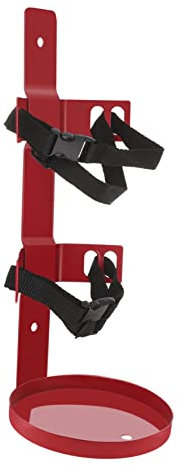 Homoyoyo 1 Pc staffa dell'estintore S ganci idrante monti Staffa estintore Gancio estintore calzante accessori porta estintore in ferro supporto estintore in ferro poliestere rosso