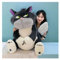 ARMAAN 30–80 cm große Luzifer-Katze, weiches, kuscheliges Plüschtier für Kinder und Teenager, waschbare Begleiterpuppe, Plüschtiere für Jungen und Mädchen als Geburtstags-, Weihnachts,Grey-80cm