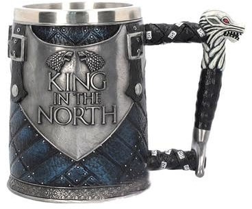 PEKJDS Game of Throne Norwegischer rustikaler Becher Gotischer Piratenbecher, Bierbecher Tankard für Männer, Retro Vintage Bar FestivalCup (D)
