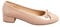 Long Tall Sally - LTS Patent Heeled Ballet Pumps in Standard Fit - Women's Nude