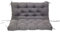 ZxrFxr Thick Garden Bench Cushion Waterproof: 2/3/4 Seater Replacement Cushions Swing Seats Patio Lounger Bench Swing Hammock with Backrest for Outdoor Furniture Garden (Dark gray, 120CM)