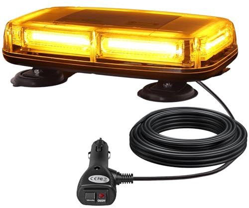 YGiTK Rundumleuchte 6-COB Warnleuchte 12/24V 60W E-Mark zertifiziert
