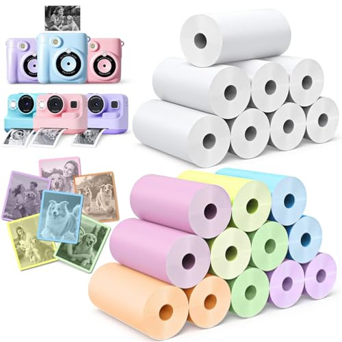 Kidizoom 20 Rolls Instant HD Camera Printing Paper for Most Kids BPA Free (1 x 2.2)