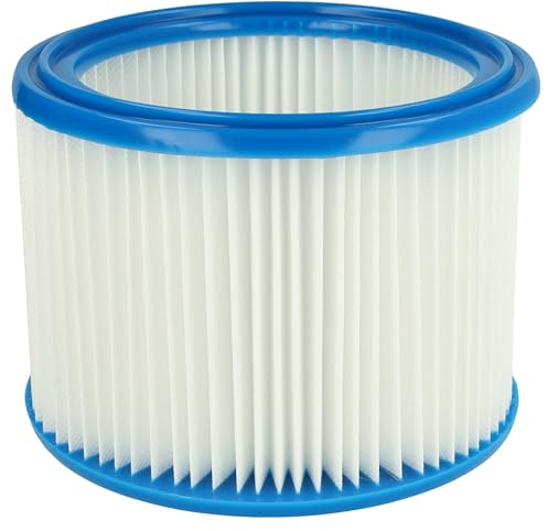 vhbw Faltenfilter kompatibel mit Bosch GAS 20 Staubsauger - Patronenfilter Blau Weiß