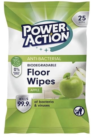 100 Floor Wipes Multi Purpose Extra Large Wood Tiles Laminate Lino Apple Scent