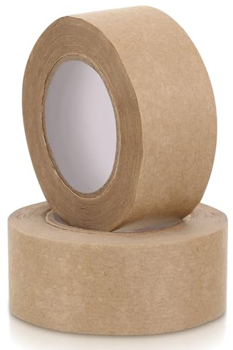 Générique Ruban Adhésif pour Encadrement 2 Rouleaux Kraft Gommé Hydro-Collant pour Montage Aquarelle Papier Résistant Adapté aux Artistes