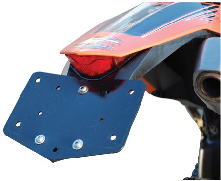 Enduro Engineering License Plate Holder Plastic Black 22-700 - Compatible with KTM Husqvarna Honda Yamaha Suzuki Beta Sherco Kawasaki