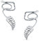 Natur Blatt Feder Knorpel Ohrmanschetten Clip Wrap Draht Ohrringe Helix Westlicher Schmuck Für Frauen Für Männer Nicht Durchstochenes Ohr .925 Sterling Silber Verstellbar