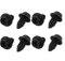 Sourcingmap Lot de 8 vis hexagonales cruciformes auto-taraudeuses plaquées zinc M8 x 20 mm