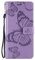 DENDICO Cover per Galaxy Note 9, Pelle Portafoglio Custodia per Samsung Galaxy Note 9 Custodia a Libro con Funzione di appoggio e Porta Carte di Credito, Modello di Farfalla - Viola
