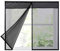 LKXHarleya Zanzariera per Finestra, Zanzariera per Finestra Magnetica, Zanzariera con Nastro Magico Protezione Zanzara, Nero, 80x120 cm(W x H)
