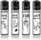 ledermodefashion Clipper ® Feuerzeug Feuerzeuge - Impact Adult #2 - Limited Edition 4er Set LMC329