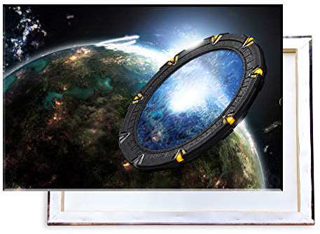 Unified Distribution Stargate SG-1-100x70 cm Kunstdruck auf Leinwand • erstklassige Druckqualität • Dekoration • Wandbild