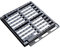 Jardibric - Grille de Drainage Plate avec Cadre en Fonte Ductile Classé C250 (400 x 400 mm) - Articulation antivol par système Elástic1 - Conforme à la Norme Européenne UNE EN-124