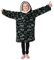 CityComfort Decke Hoodie Kinder Fleece Übergröße Kapuzenpullover Jungen (Schwarz)