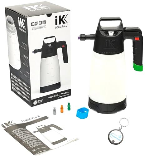 Lumintrail iK Foam Pro 2 Professioneller Pumpsprüher für Autoreinigung, detaillierte Reinigung und industrielle Reinigung, Set mit einem beleuchteten Schlüsselanhänger