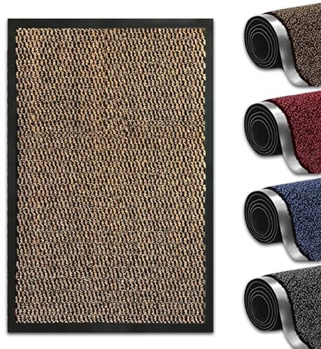 Abaseen Dirt Trapper Door Matts Indoor | Non Slip Rubber Backed Door Mats Outdoor | Heavy Duty Super Absorbent Doormats | Kitchen Mat | Floor Mat | Small, Medium, Large, Extra Large Washable Door Mat