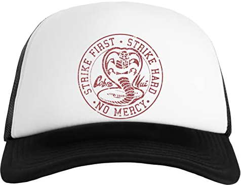 Gunmant Cobra Kai Strike First Hard No Mercy Distressed Herren Damen Baseball Classic Kappe Unisex Erstellbarer Snapback Mens Womens Cap