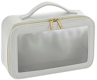 BagBase Boutique Clear Window Travel Case Soft Grey 26 x 16 x 9 cm (BG764)
