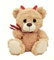 Teddybär Teufel 30 cm Hellbraun Teufelshörner Dreizack Kuschelbär Kuscheltier Bär Teddy