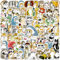 AUCEKO 100 Stück Cat Aufkleber Pack Katze Sticker Set wasserdichte Vinyl Sticker für Laptop Kinder Autos Motorrad Fahrrad Skateboard Gepäck Koffer Computer Aufkleber Graffiti Decal