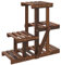 vidaXL Blumenständer, Pflanzenregal Holz, Blumenregal für Wohnzimmer Balkon Terrasse, Pflanzenständer Blumentreppe, Massivholz Tanne