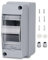 Quadro Elettrico Esterno 2 Moduli, IP65 Scatola Elettrica Con Accessori, Impermeabile Centralino per Esterni, Siti Industriali o in Altre Aree