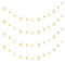 4Pcs Daisy Party Banner, Cute Spring Garland Boho Decorations, Floral Flower Banners for Birthday Nursery Home Window Decor