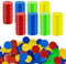 400 Stücke Kunststoff Pokerchips, 4 Farben 0,98 Zoll Zählchips für Kinder Spiel Mathematik Zählen Bingospiel Blanko Kunststoffzähler für Kinder Belohnung