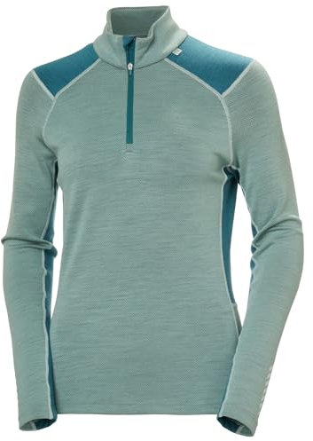 Helly Hansen Mujeres W LIFA Merino Midw 1/2 Zip, Cactus, L