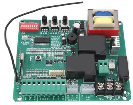Placa de Circuito de Puerta Corredera, Panel de Control de Motor de Puerta Corredera, Indicadores LED para Almacén (220V)