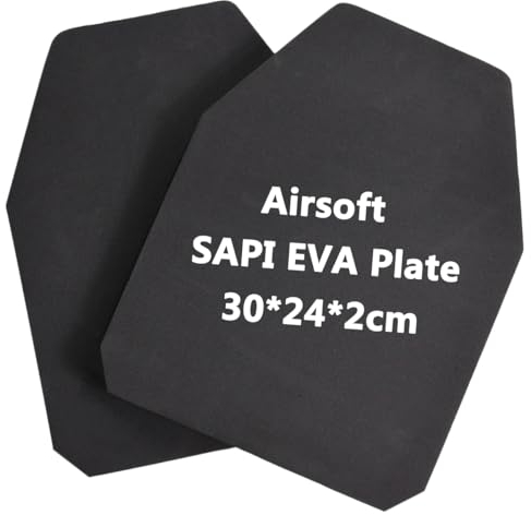 TWINFALCONS Airsoft Schutzplatten 2 Stück,EVA Schaum Dummy Sapi Platten Taktische Weste Vordere und hintere Dämpfungsplatten para Paintball Airsoft Militärspiele