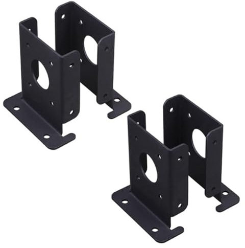 FREDY Kit di 4 staffe di base regolabili per recinzioni in legno per pergola, resistenti e facili da usare