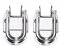 Ronlok Knot Nickel Drawbolt Lock Latch for Luggage Guitar Musical Trolley Pack of 10