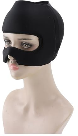 Migräne-Entlastungskappe mit Gelmaterial Zur Linderung von Kopf und Augen, V-förmiges Design, Faltbare Kopfschmerz-Entlastungskappe Zur Lichtblockierung, Heiß-Kalt-Pflege