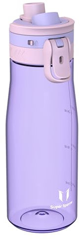 Super Sparrow Trinkflasche 1L - Tritan Wasserflasche - BPA-frei - Ideale Sportflasche - Ein-Klick Schnellfluss TouchGulp Trinkflaschen - Leicht, Nachhaltig