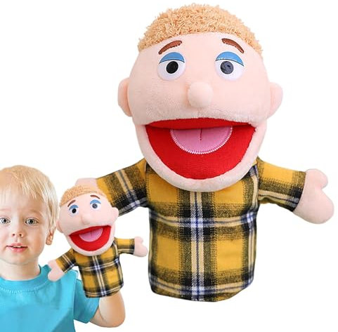 Family Hand Puppets Set, Puppets For Kids, Multicultural Puppets With Movable Mouth, Storytelling Plush Puppet, Interactive Pretend Play Puppet, School Home Puppet With Movable Mouth For Girls Boys