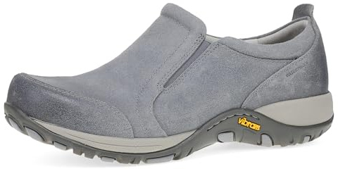 Dansko Pippy Women's Outdoor Slip-On Sneaker Clog -Trail-Ready Shoe with Vibram Outsole, Sporty Style for Hiking, Walking & Everyday Adventures Grey 5.5-6 M US