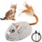 JOPHEK Jouet pour Chat Souris Électrique, Jouet Souris Automatique Rechargeable avec Souris à Détection Intelligente USB Rechargeable Jouets Chaton Souris Telecommande pour Chat
