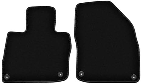 Wielganizator Velours Vorne Fußmatten passend für Honda Civic VIII (UFO) (2006-2012) | Qualität: Basic - Genaue Passform, rutschfeste Untregrund 2-teilig - Schwarz