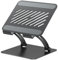 tounee Tablet Holder Stand, Dual Rod Adjustable Aluminum Desktop Stand, Compatible with 4-15.9 iPads, Surface Tablets, Portable Monitor, Kindle and More -Silver (Black)